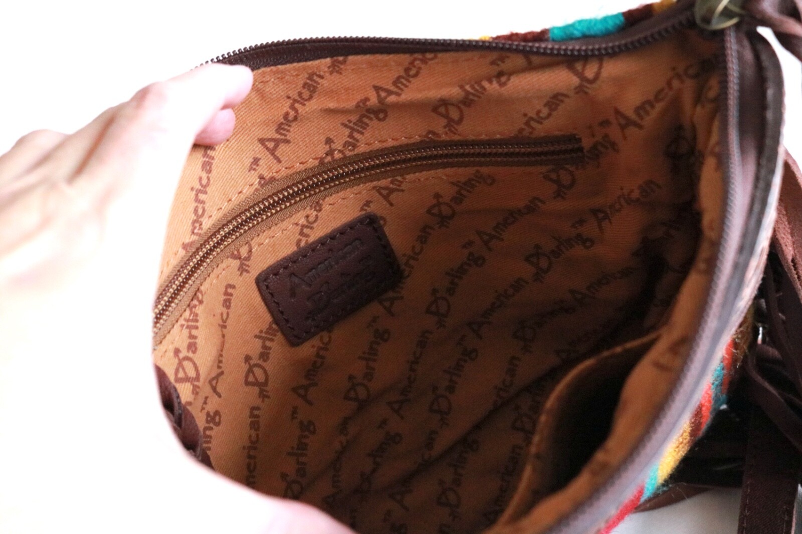 American Darling Saddle Crossbody-Western Fringe Tooled Leather Bag Women – NWOT