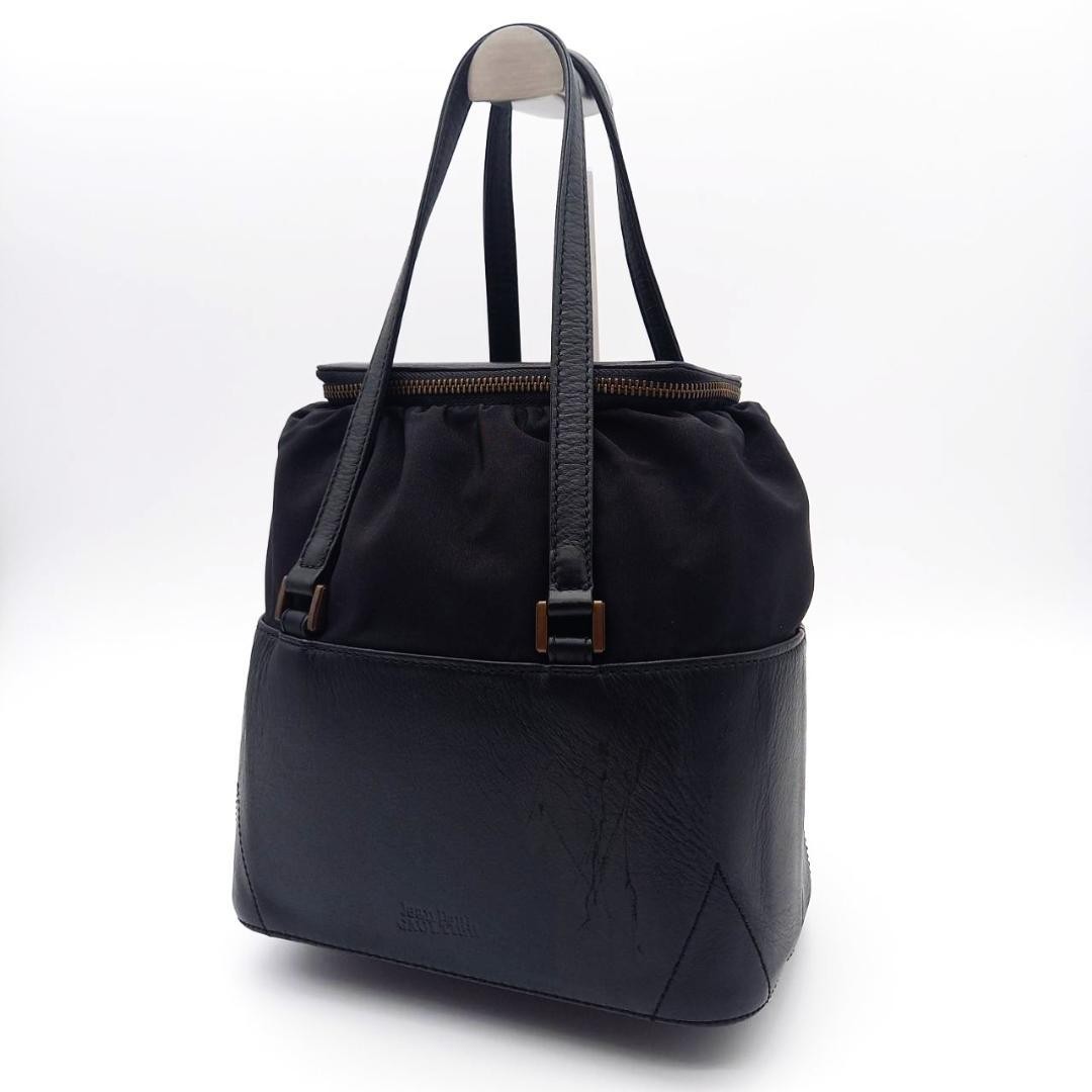 Jean Paul Gaultier Vintage Handbag Black Leather Women’s From Japan