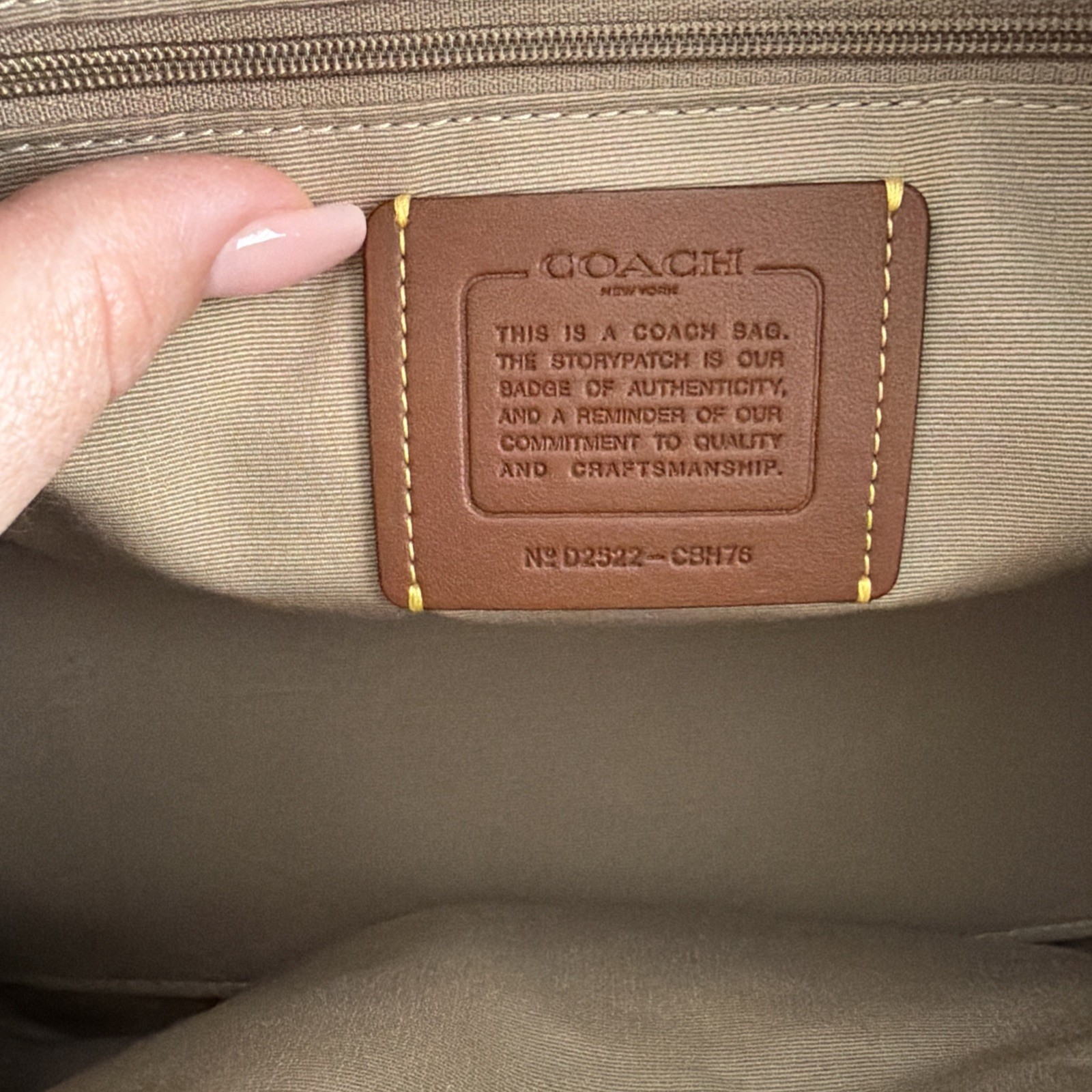 Coach Large Rowan Limited Edition Cream *SEASHELL CHARM NOT INCLUDED*