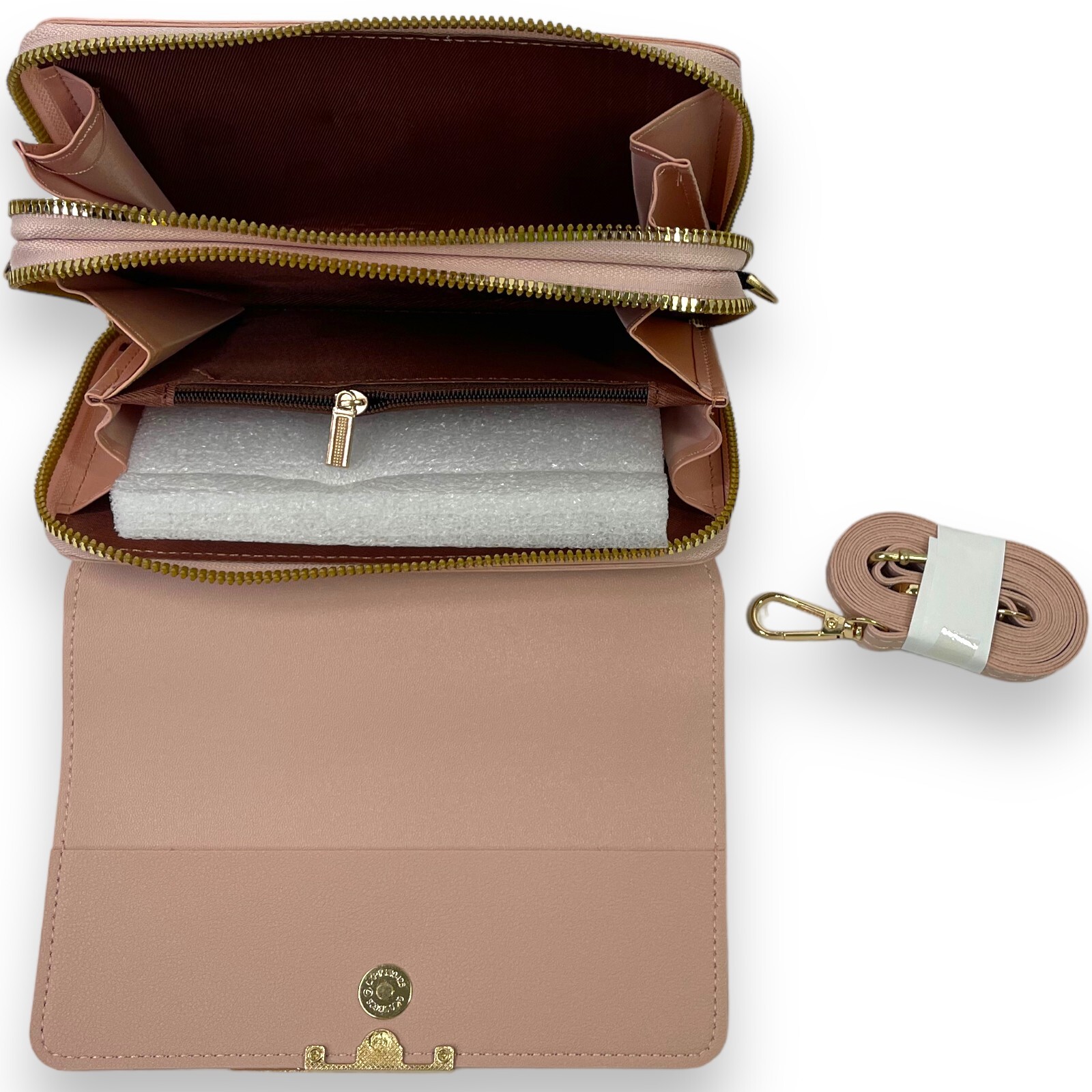 Forever Lovely Design For Madley Pink Faux Leather Wallet Purse New Cross Body