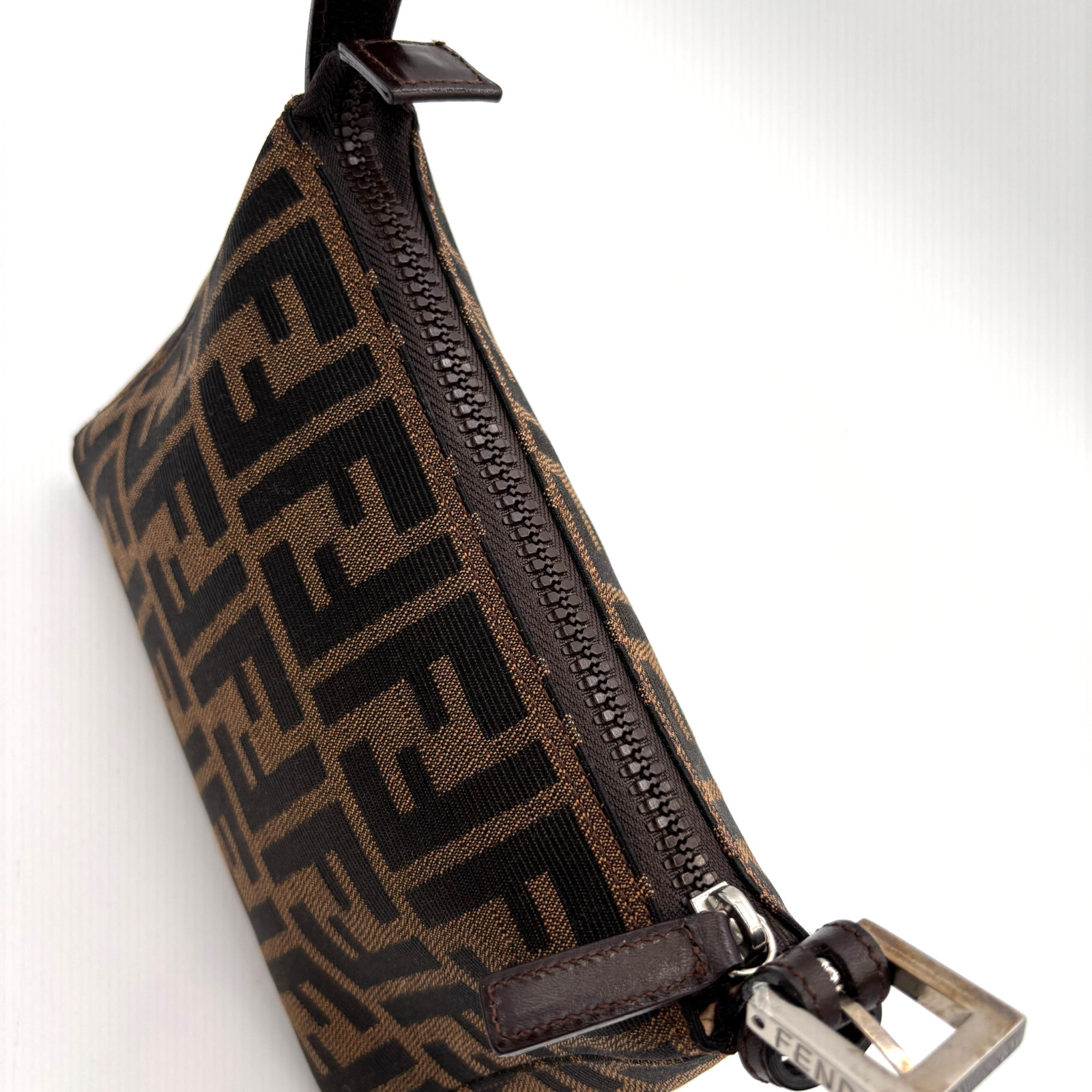 FENDI zucca Accessory Pouch bag Purse Authentic 0098