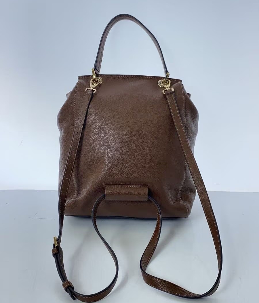 FURLA Backpack Brown Leather Women Rucksack