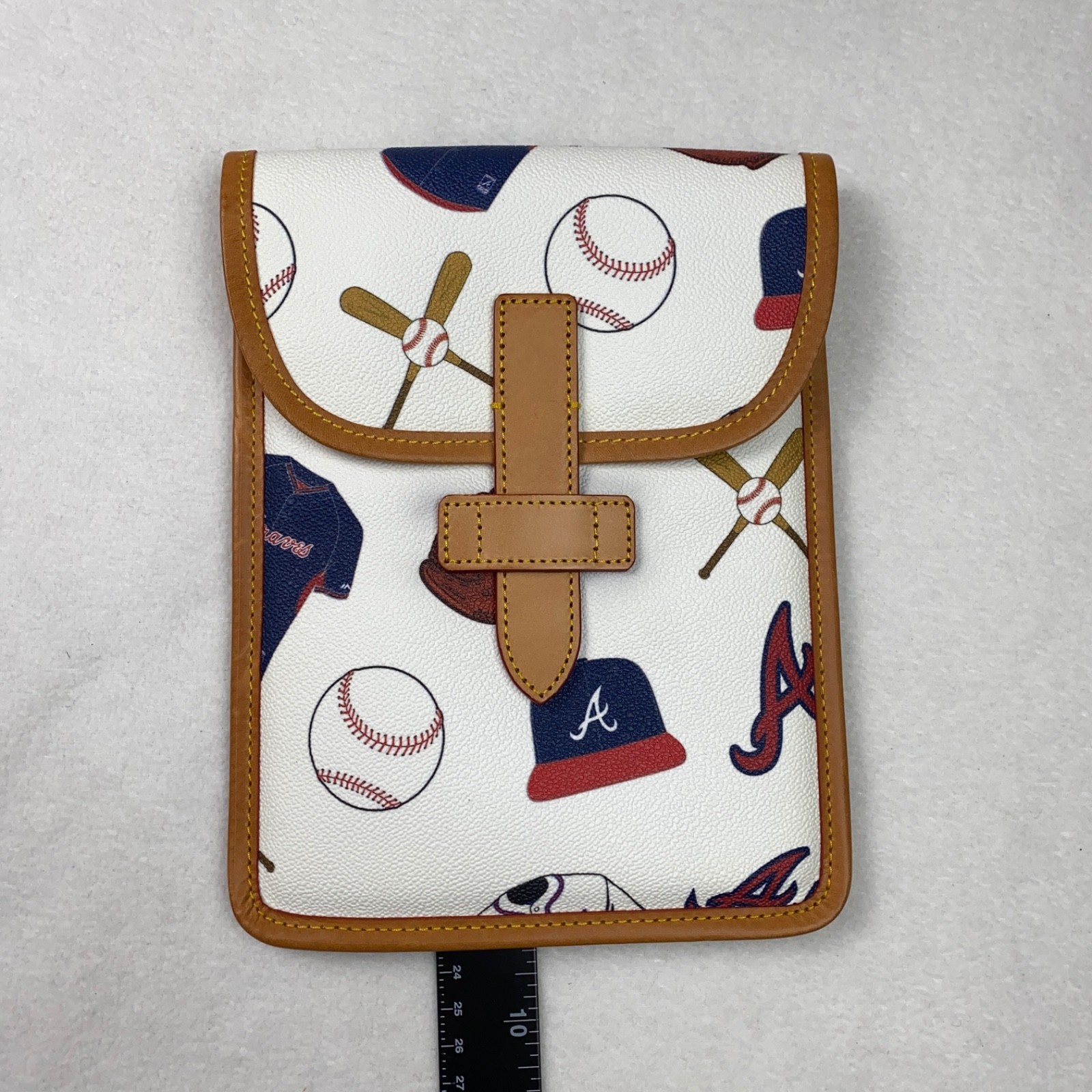 Dooney & Bourke MLB Atlanta Braves Mini iPad Case Rare Baseball 9.25 X 7.26 NWOT