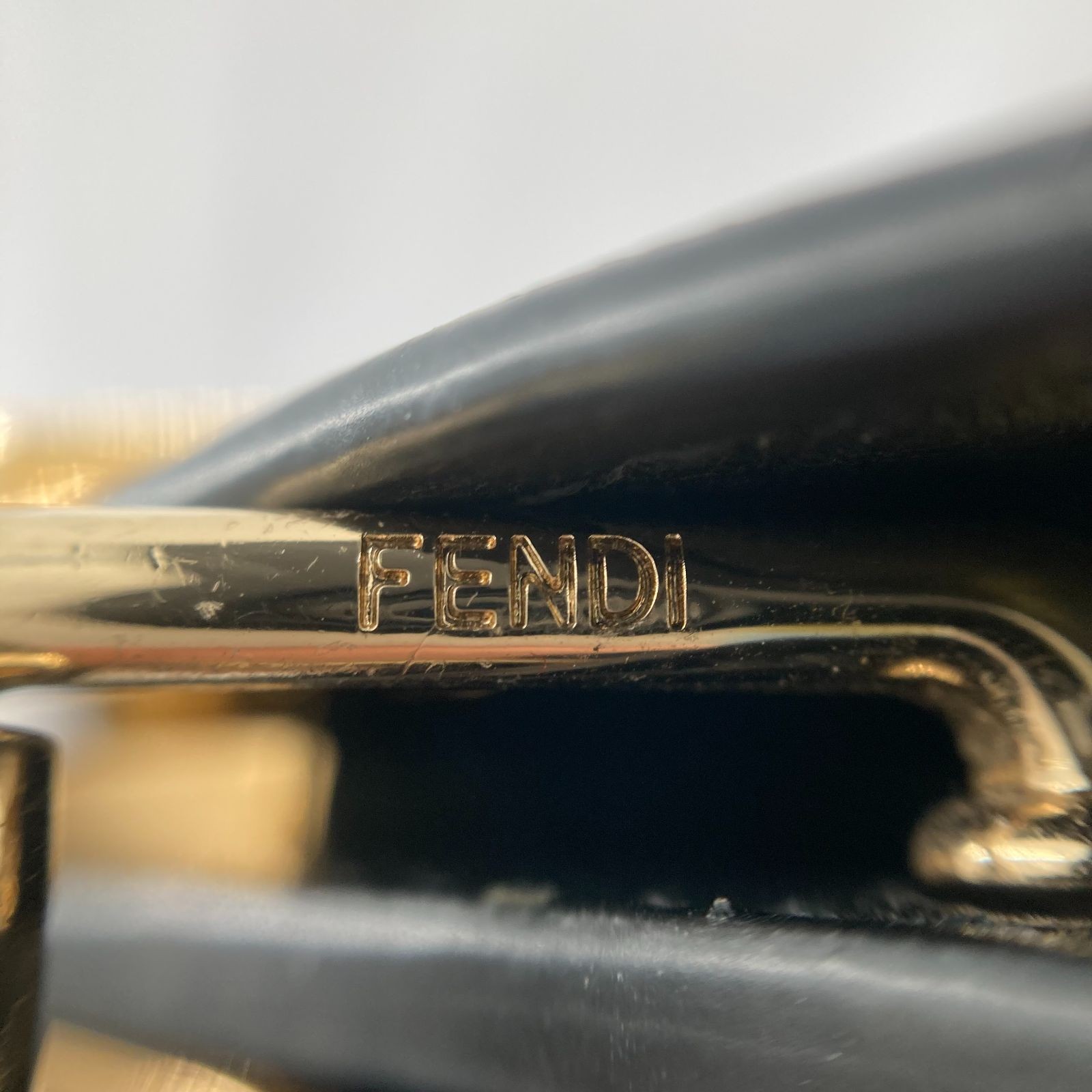 FENDI Nano Peekaboo Shoulder 2-Way Handbag, Black