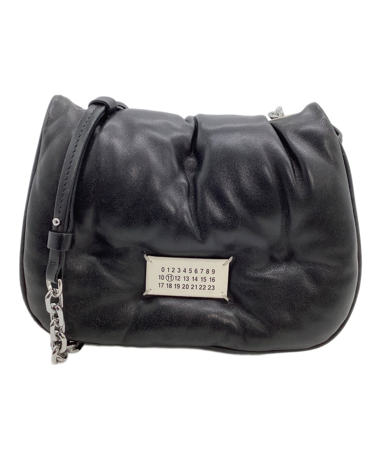 Maison Margiela Chain Shoulder SB3WG0041 Black Shoulder Bag #TFB2061