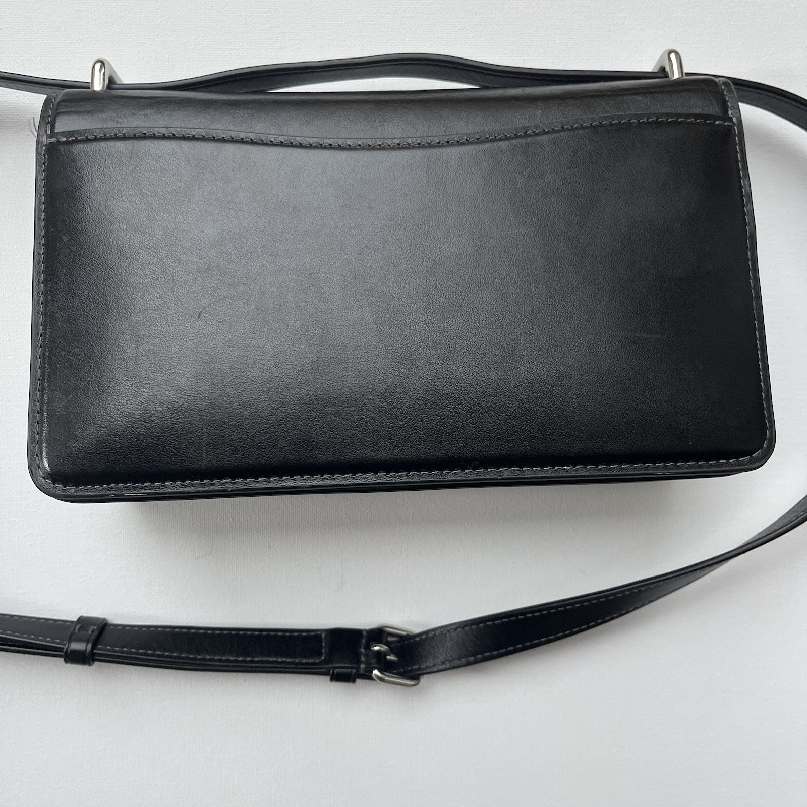 COACH Bandit shoulder bag Leather black CC416 Black/Silver Clasp
