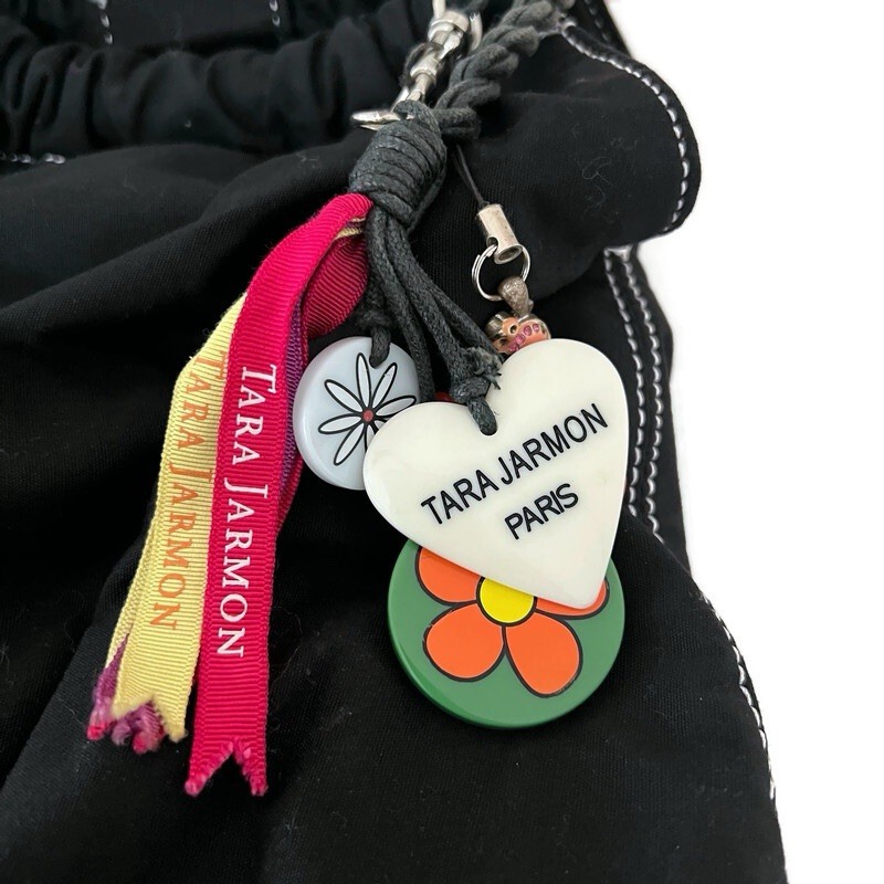 Tara Jarmon Paris x Target Hobo Charm Bag Round Lucite Handle Whimsical