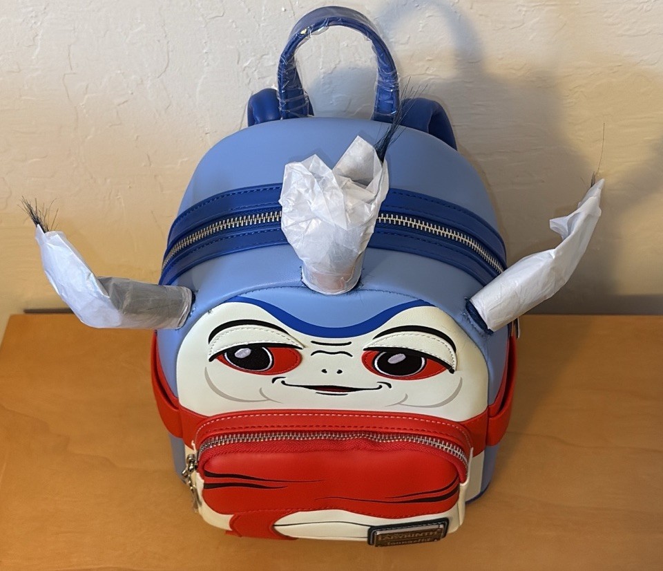 NWT Loungefly 80 Movie Cult Classic Labyrinth Worm Backpack Cosplay Jim Henson