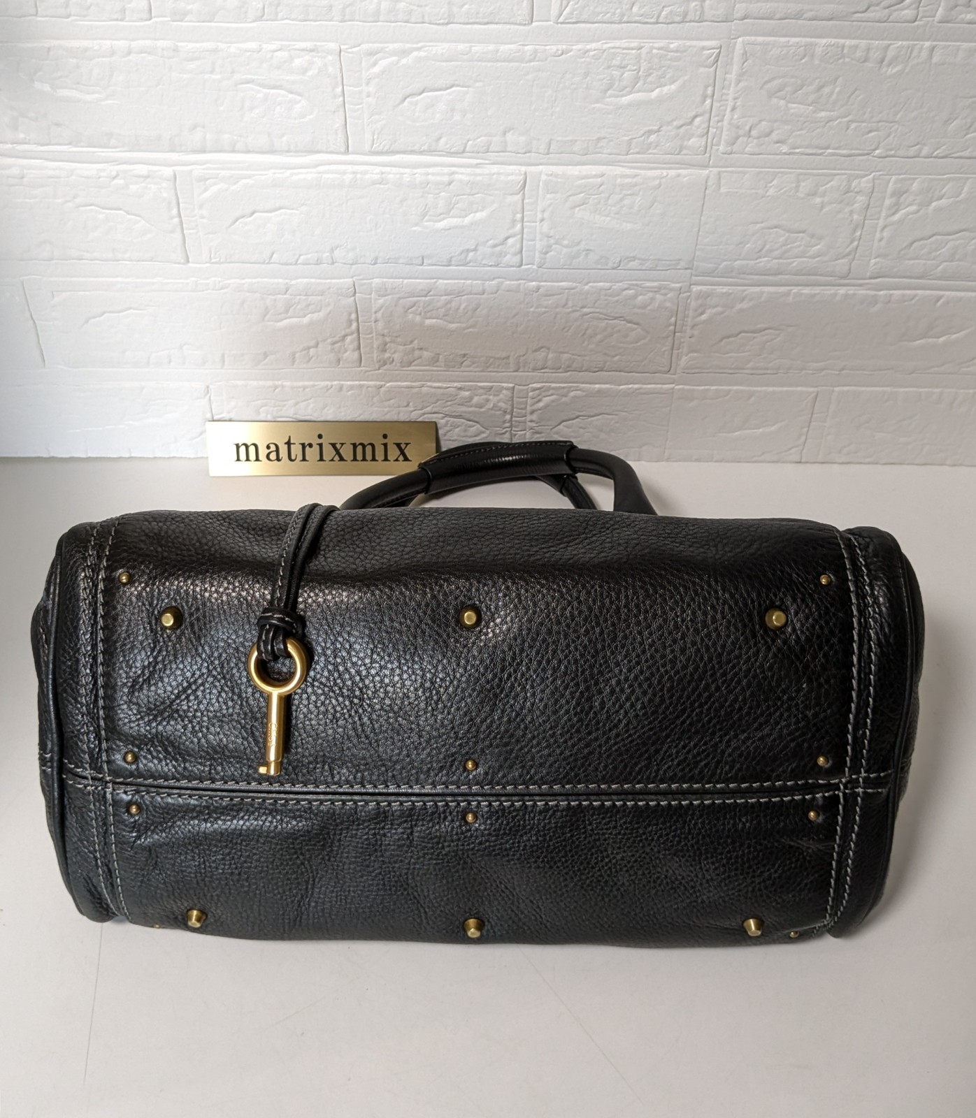 Chloe Paddington Black Leather Satchel Bag w/ Padlock & Key Authentic Vintage✨