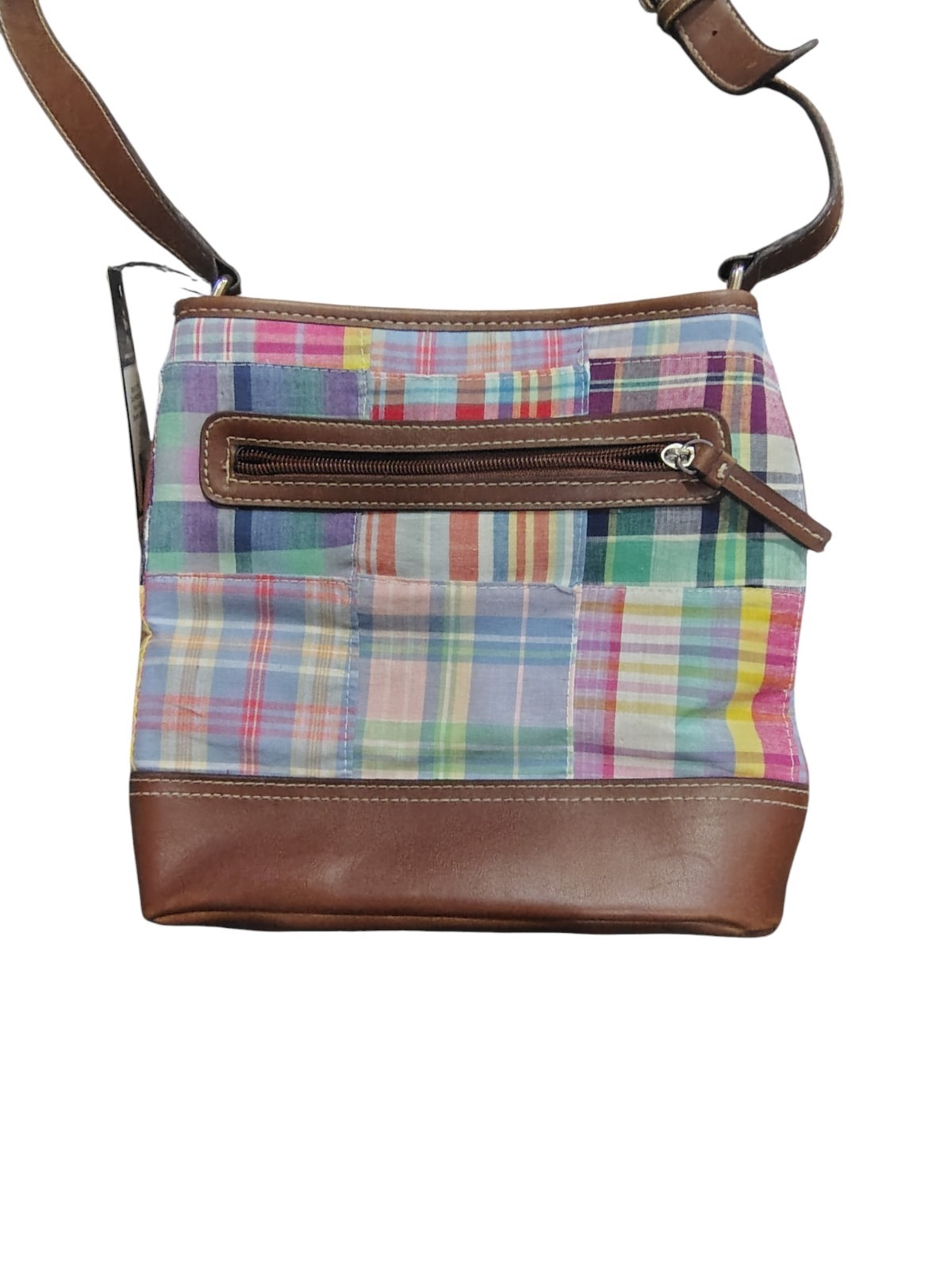 American Living Patchwork Plaid Crossbody Purse Bag NWT