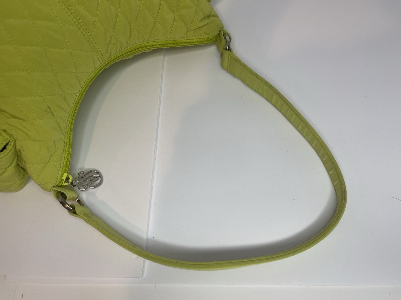 Vera Bradley Retired Key Lime Microfiber Pocket Hobo