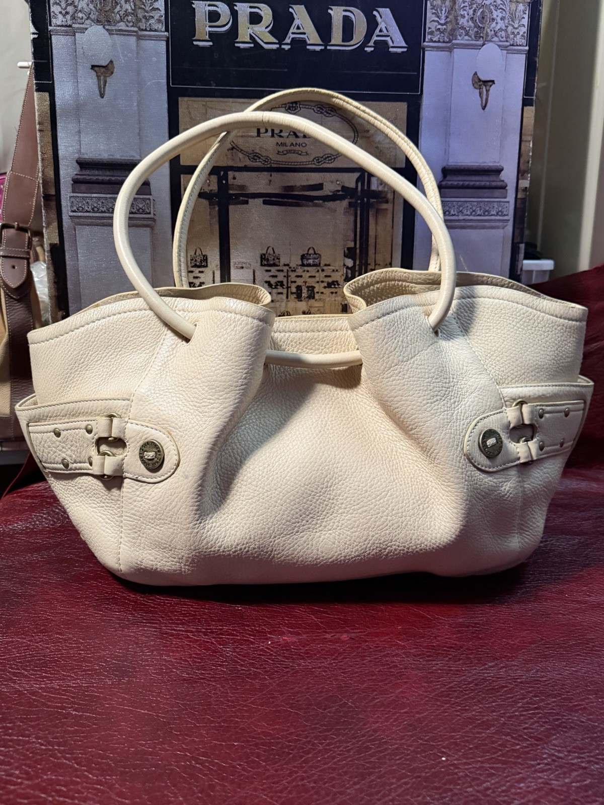 Cole Hann Purse Cream Shoulder Bag