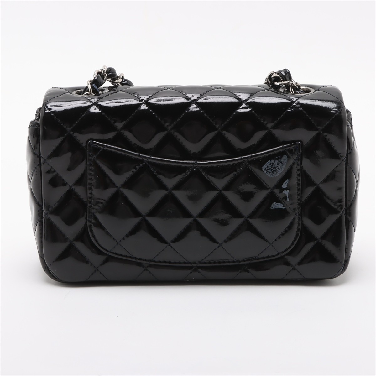 Extremely Rare ◇ CHANEL Mini Matelassé 20 Patent Leather Single Flap Single