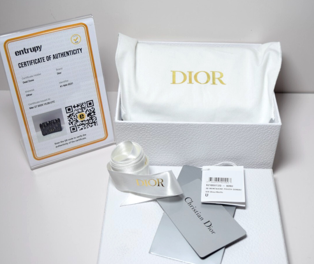 Christian Dior 30 Montaigne 2-in-1 Pouch Oblique Canvas