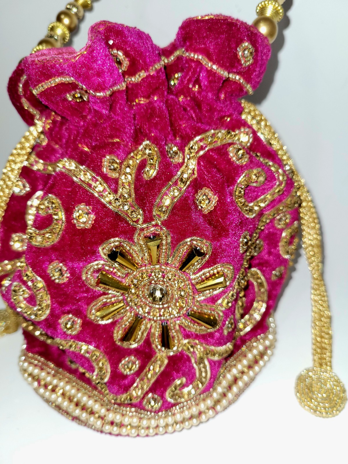 Purse Potli Indian Evening Bag Ethnic Wedding Bridal Or Everyday Hand Bag Gift