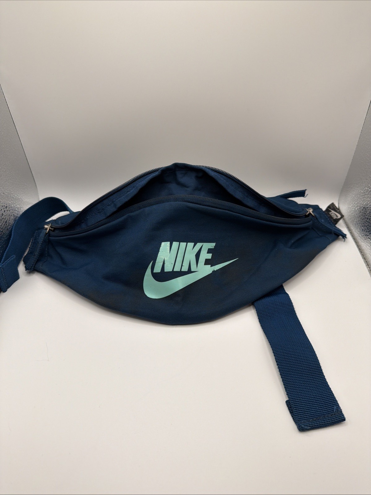 Nike Heritage Fanny Pack Blue Mint Green Waist Bag Hip Bum Travel