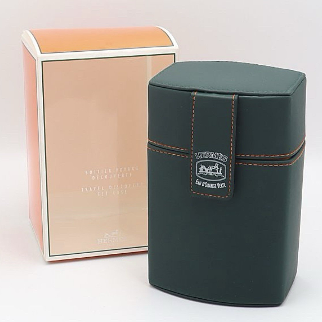 HERMES Eau d’Orange Verte Travel case 14.5×9.5×7.5cm limited rare Japan