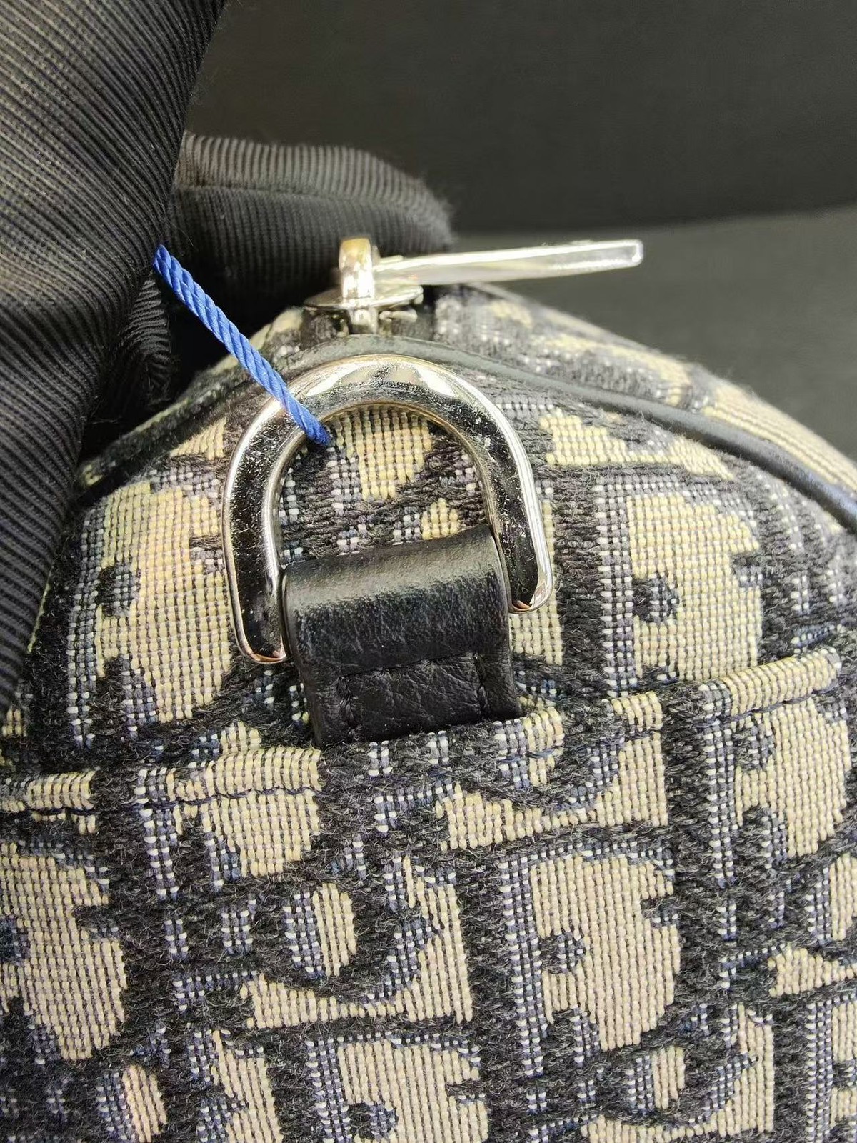 Dior Oblique Jacquard Canvas Cylinder Crossbody Mini Shoulder Bag