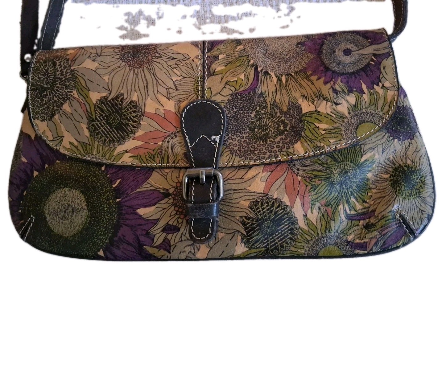 Patricia Nash Italian Leather Handbag 12in W Pre-owned