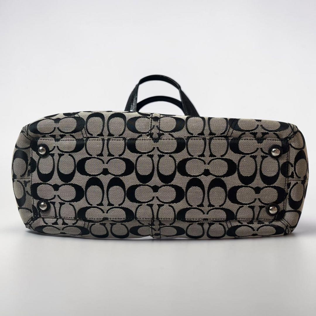 Coach Soho Signature Tote Bag Black Archive Japan US 6 / UK 4 0611741