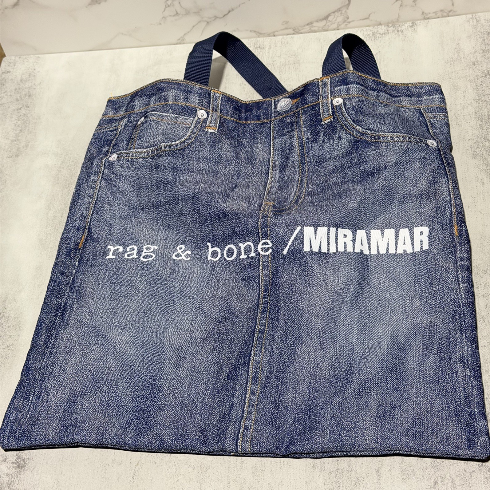 Rag and Bone MIRAMAR Shoulder Tote Bag “This is Not Denim” Boho Lightweight