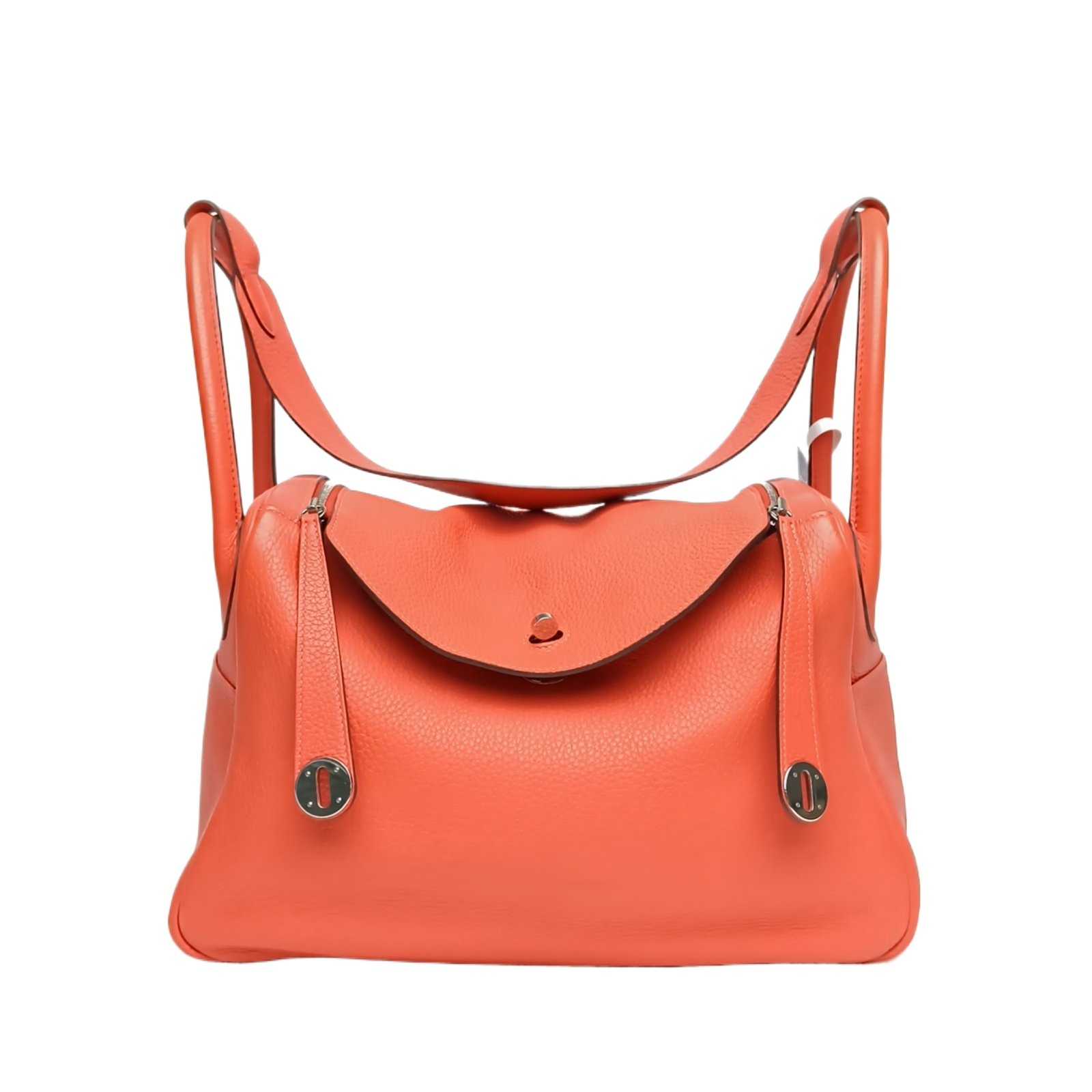 HERMES Lindy 34cm Rose Jaipur(T5) Clemence Leather 2014 Shoulder Bag