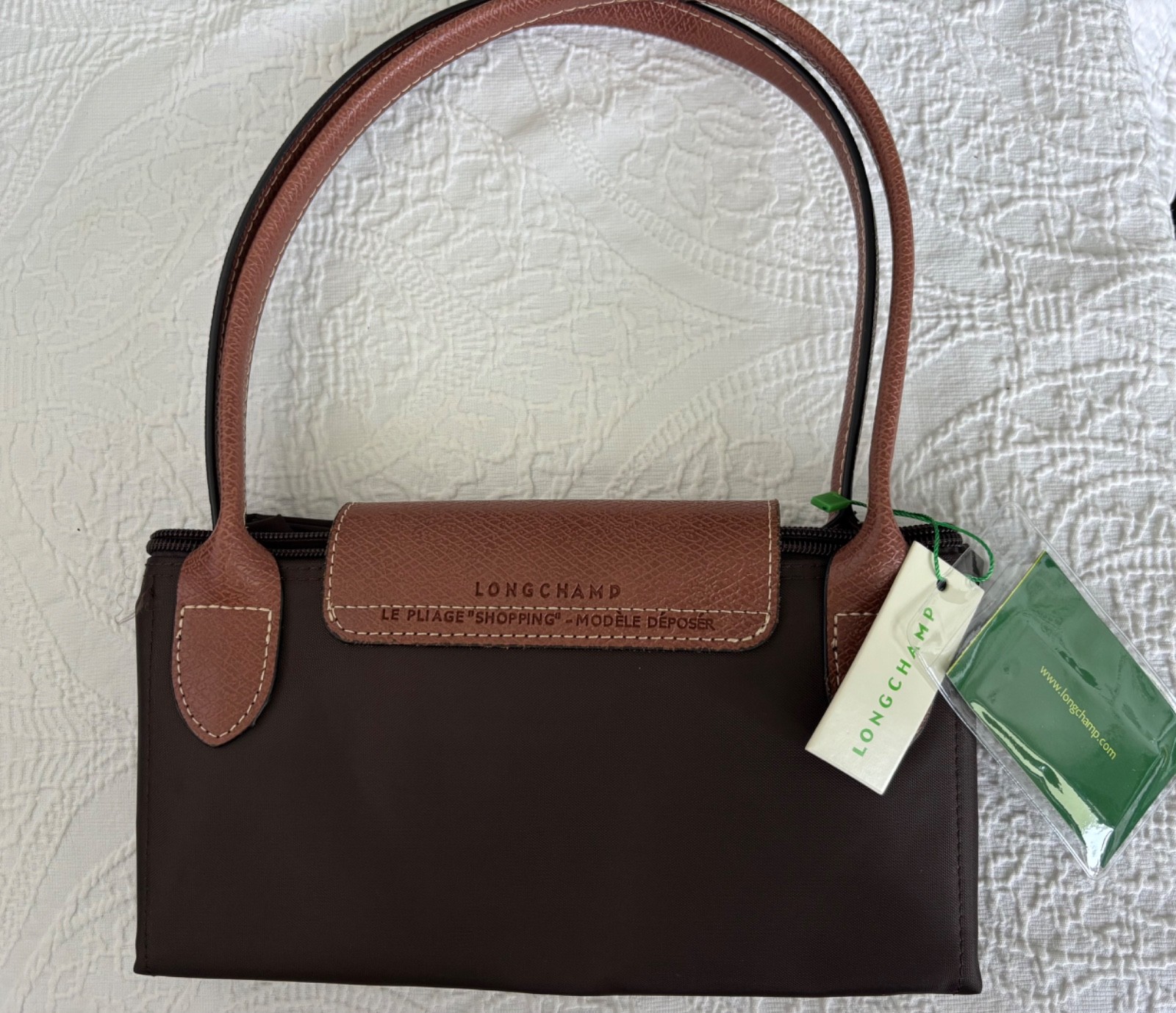 NWT Longchamp L Le Pilage Original Large Tote- Mocha