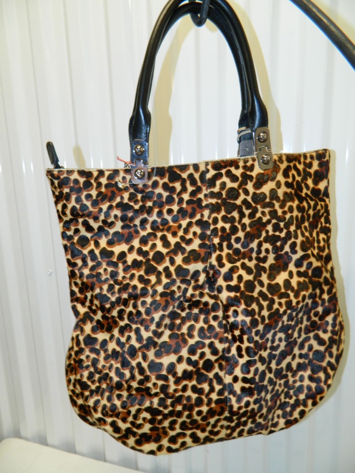 Charles Jourdan Paris Leopard Print Felicia II Tote Bag Vegan Y2k MSRP $450