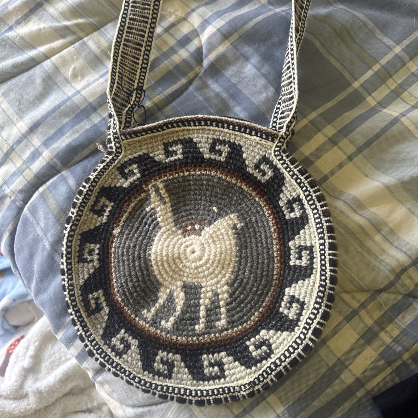 Alpaca/Llama Crochet Tote Bag