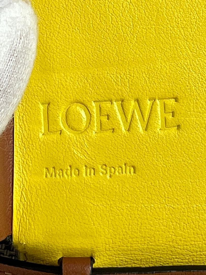 Almost Unused LOEWE Heel Pouch Shoulder Bag Brown