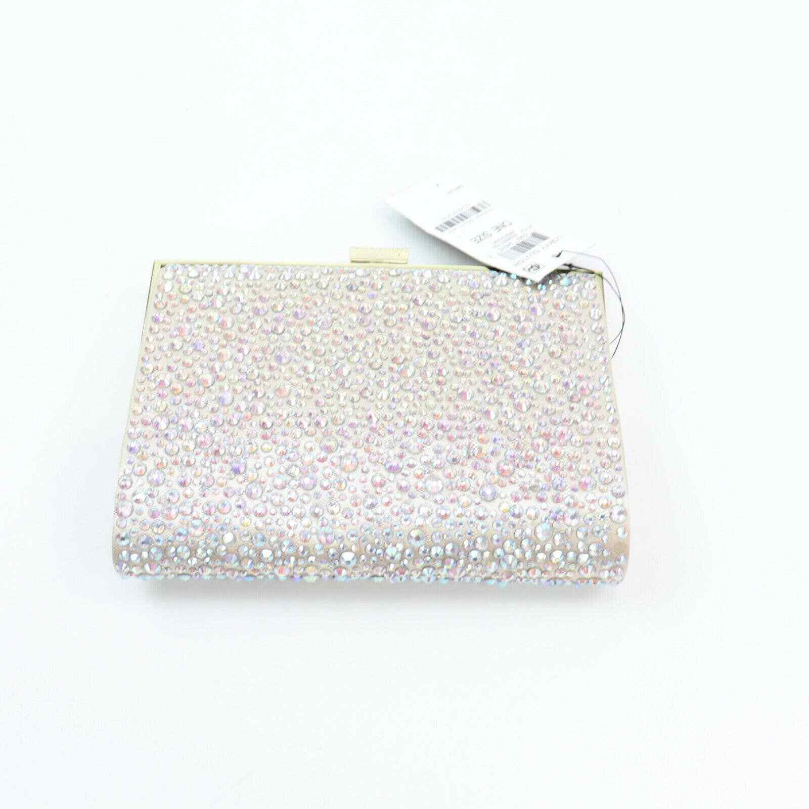 INC Loryy Embellished Sparkle Clutch Iridescent