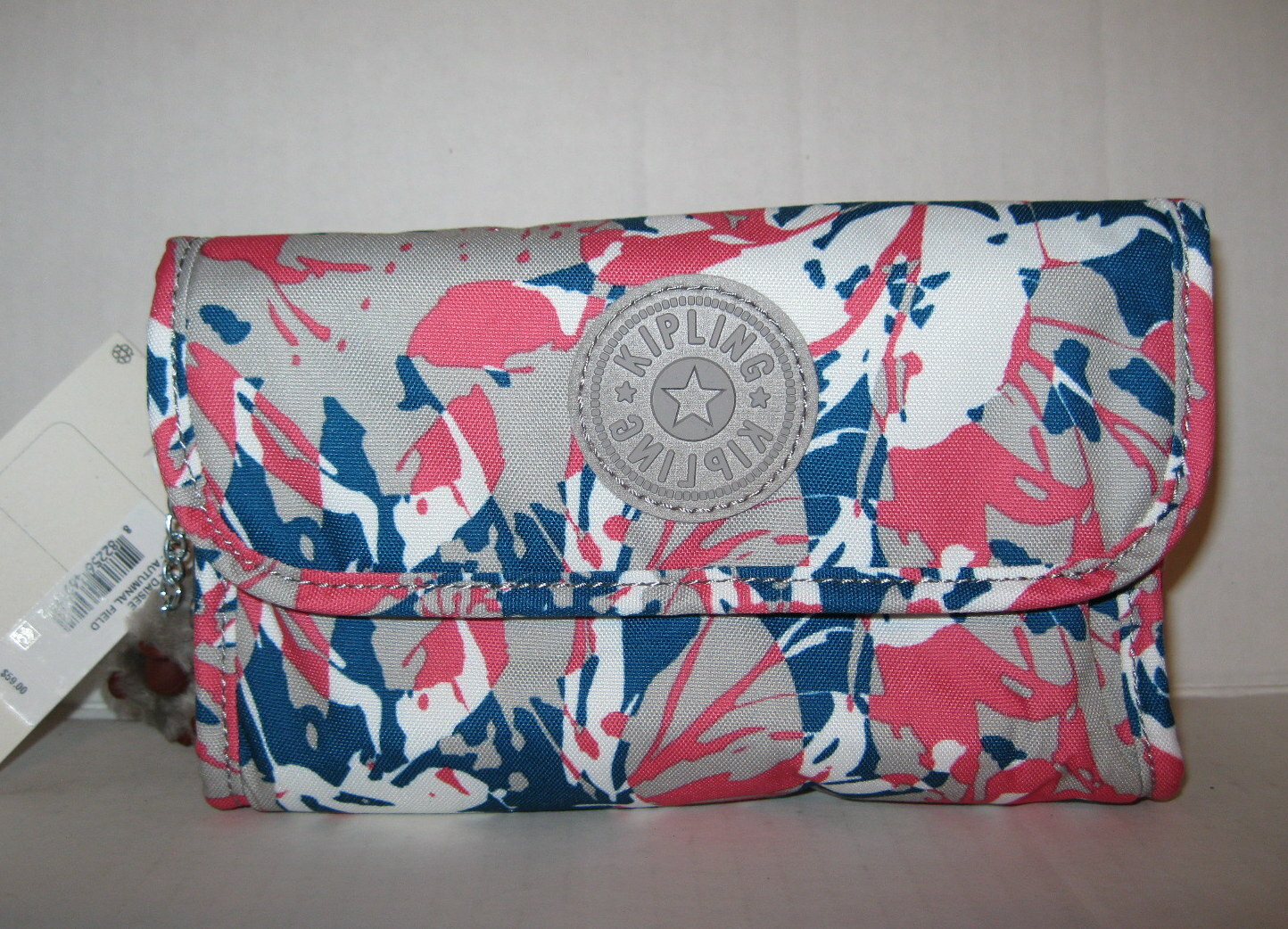 NWT Kipling KI1479 Pouch Toiletry Cosmetic Case Autumnal Field Daisee Print