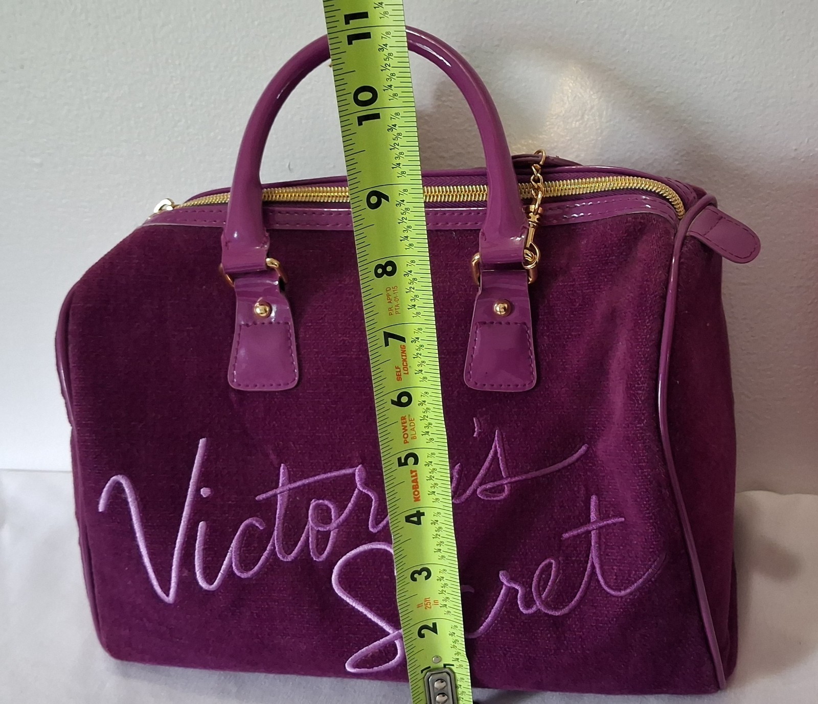 Victoria’s Secret Bag Lot of 2 Purple Velvet Satchel Pink Sequin Tote Handbag