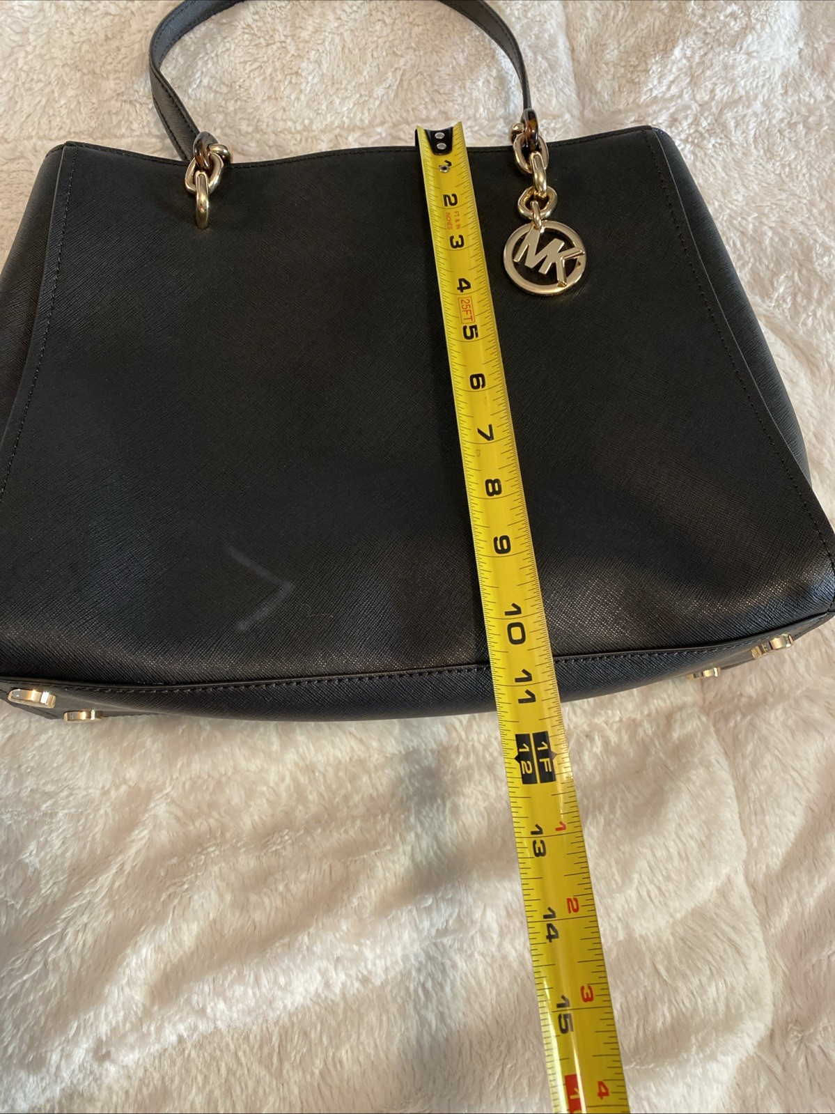 Michael Kors Large Sofia Black Leather Purse Handbag Tote New W/No Tags