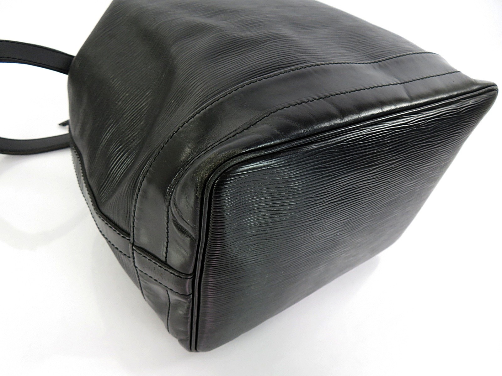 Authentic LOUIS VUITTON Noe Black Epi Leather Shoulder Tote Bag Purse #64583