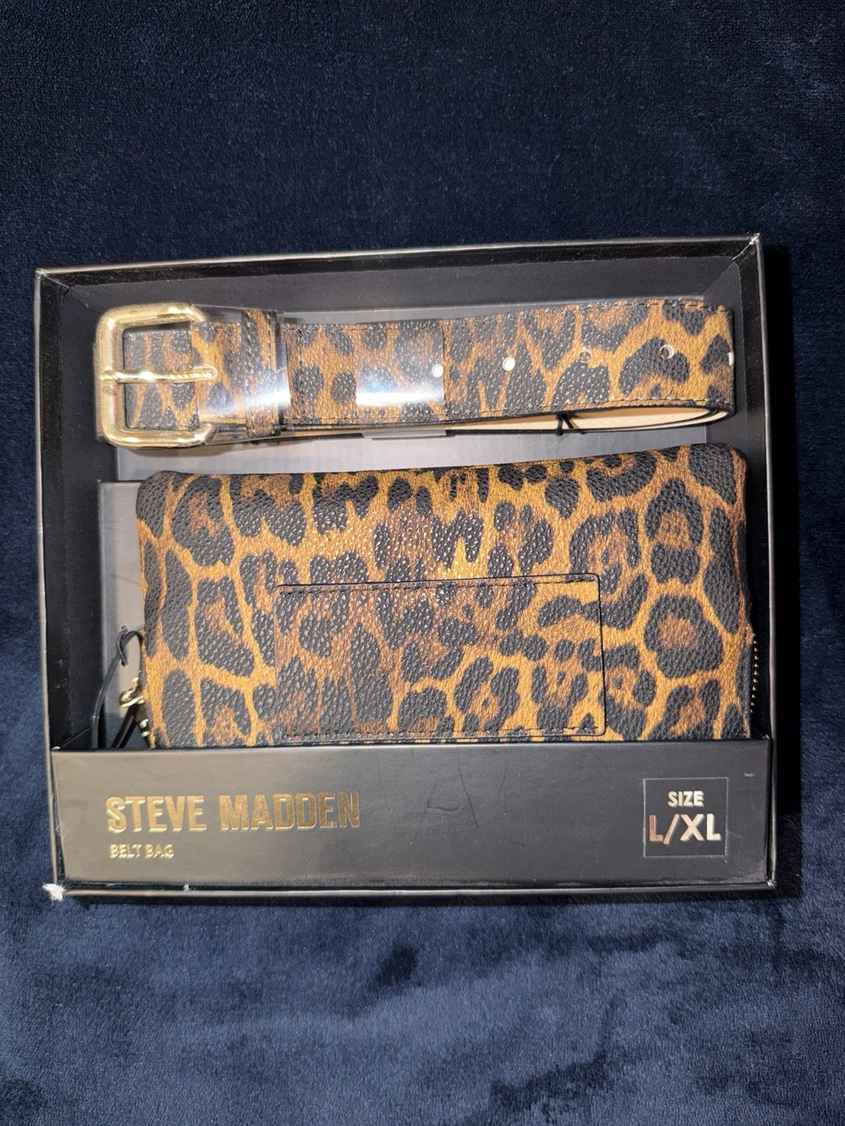 Steve Madden Cheetah Print Belt Bag Size L/XL New In Box