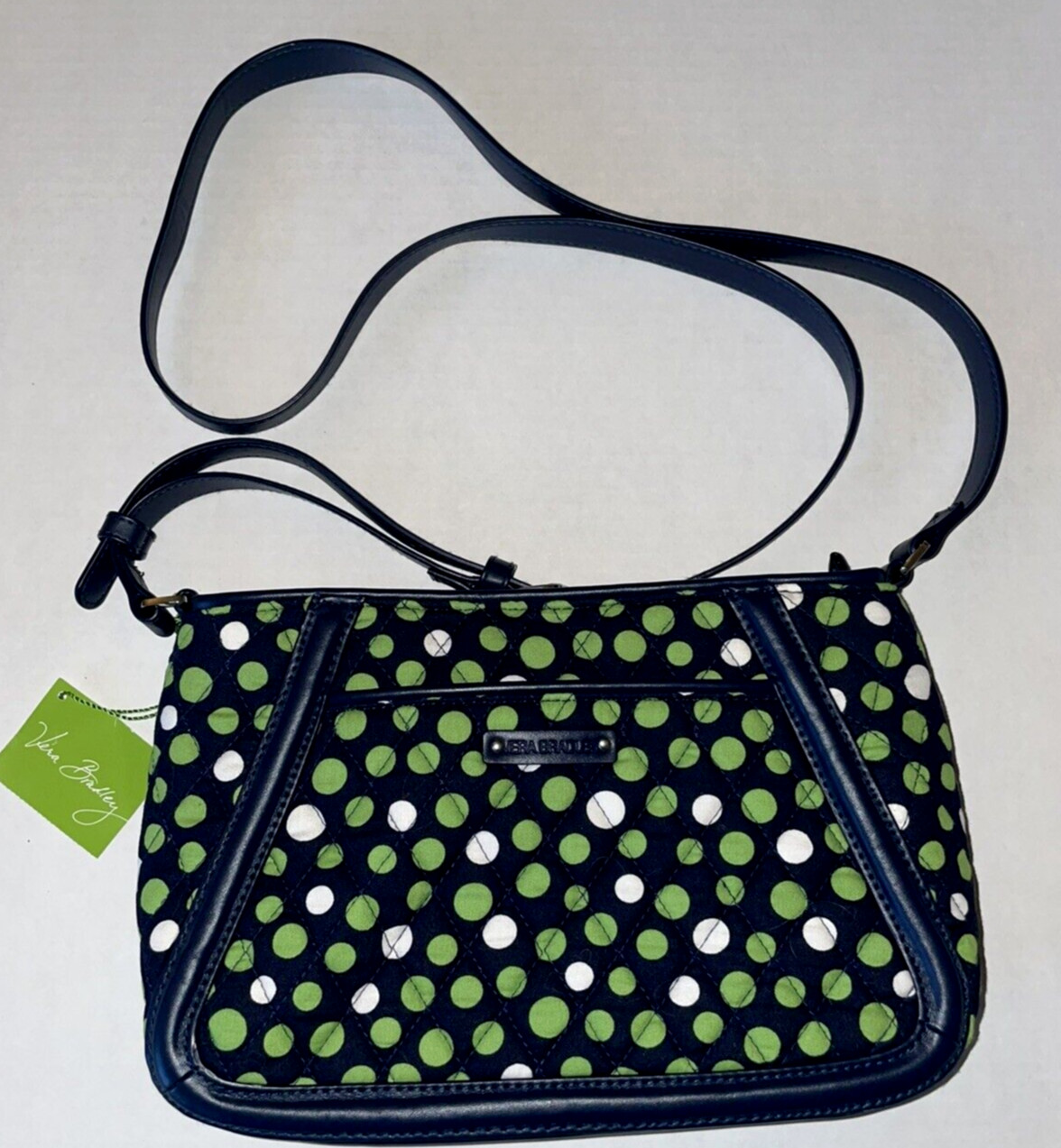 Vera Bradley Lucky Dots Trimmed Trapeze Crossbody Purse 14597-204951 NWT