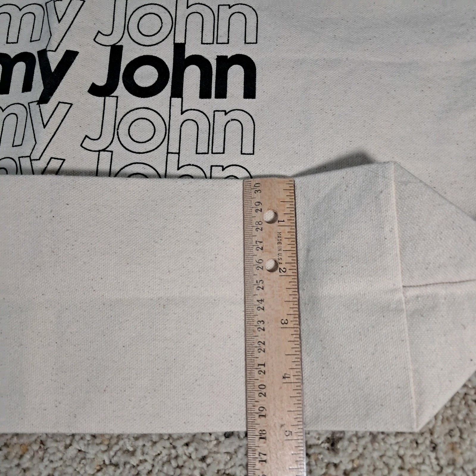 Tommy John Canvas Tote Bag- Ask Me About My Underware;) 20×15″