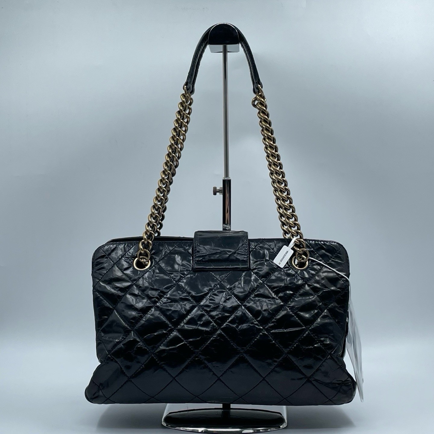 Chanel Tote Leather 2.55 Reissue Calfskin Chain Black Shoulder Bag 032306