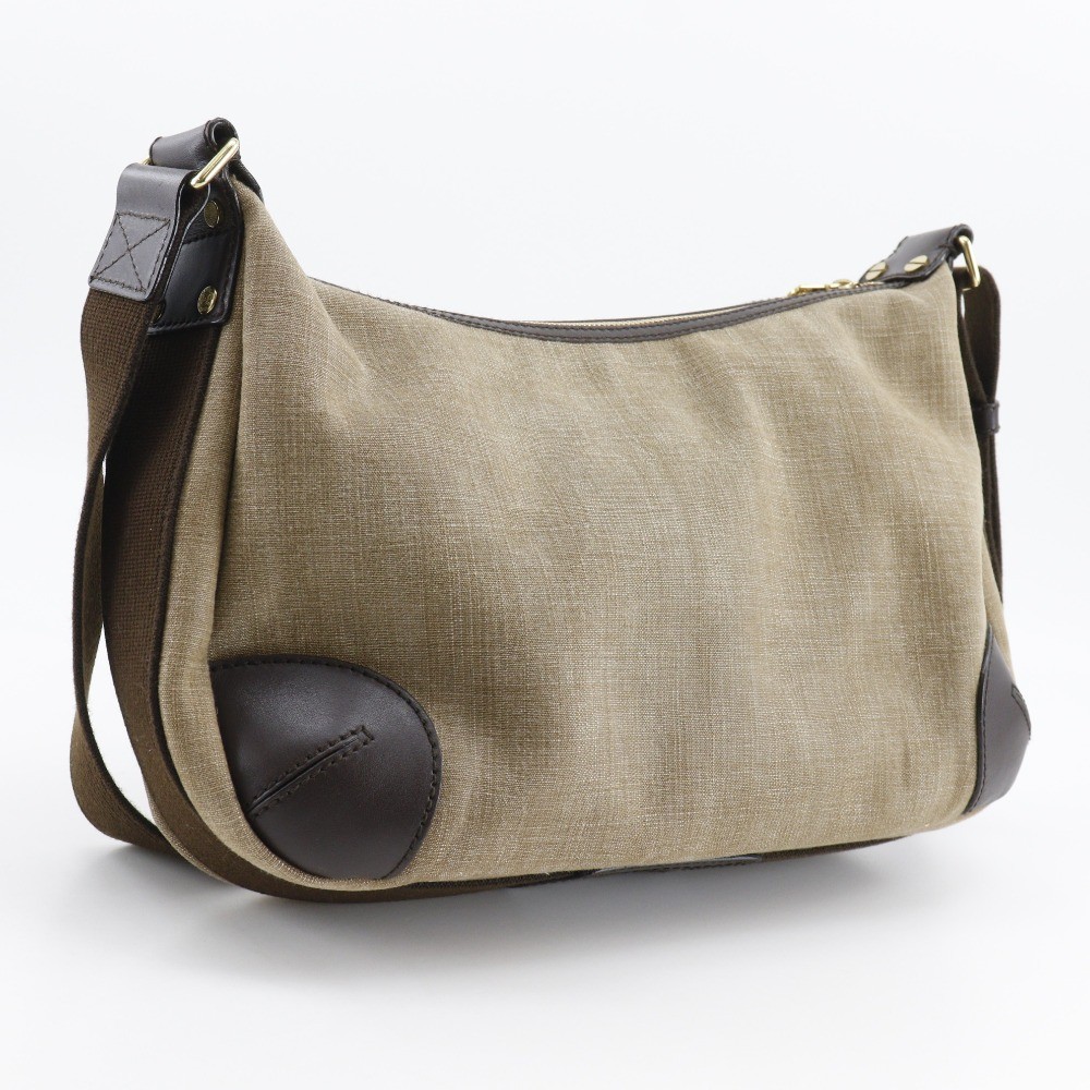 HUNTING WORLD Shoulder Bag Hobo bag beige canvas Women
