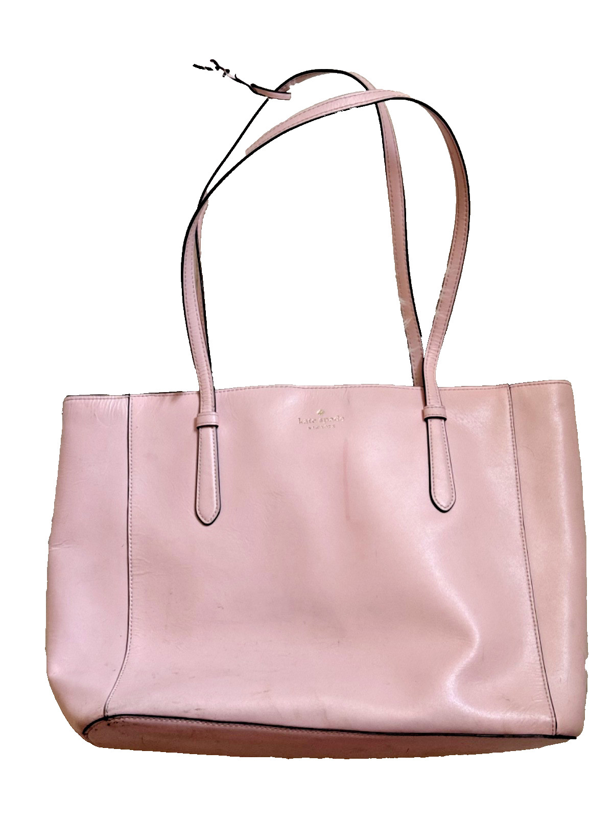 kate spade tote bag, pink, used-moderate wear