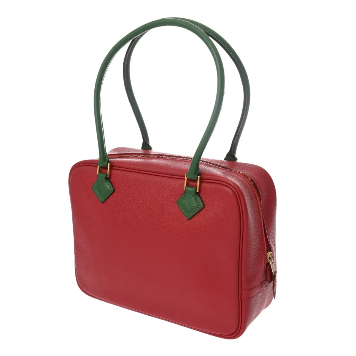 Hermes Plume 20 682843 Handbag Courchevel Leather Rouge Vif #WB1016