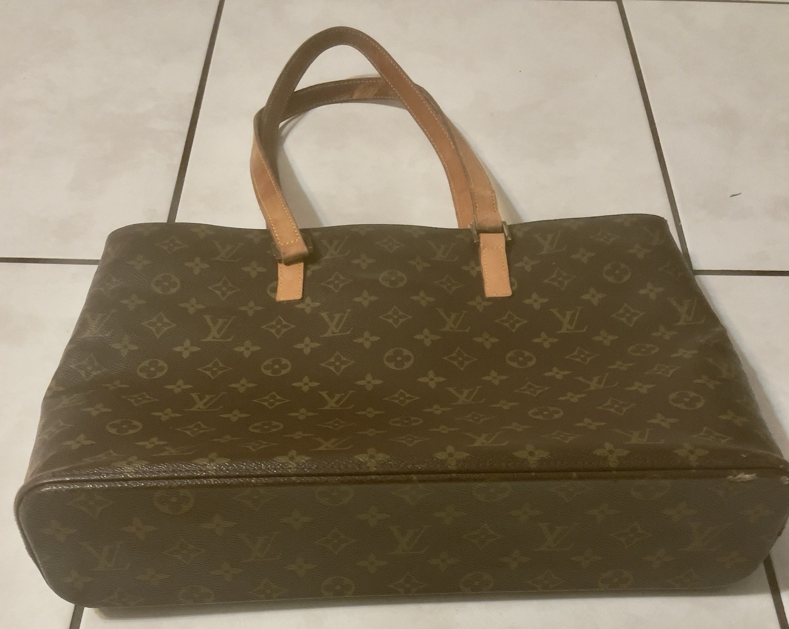 Authentic Louis Vuitton Luco M51155 Tote bag Leather Monogram AQ14B1