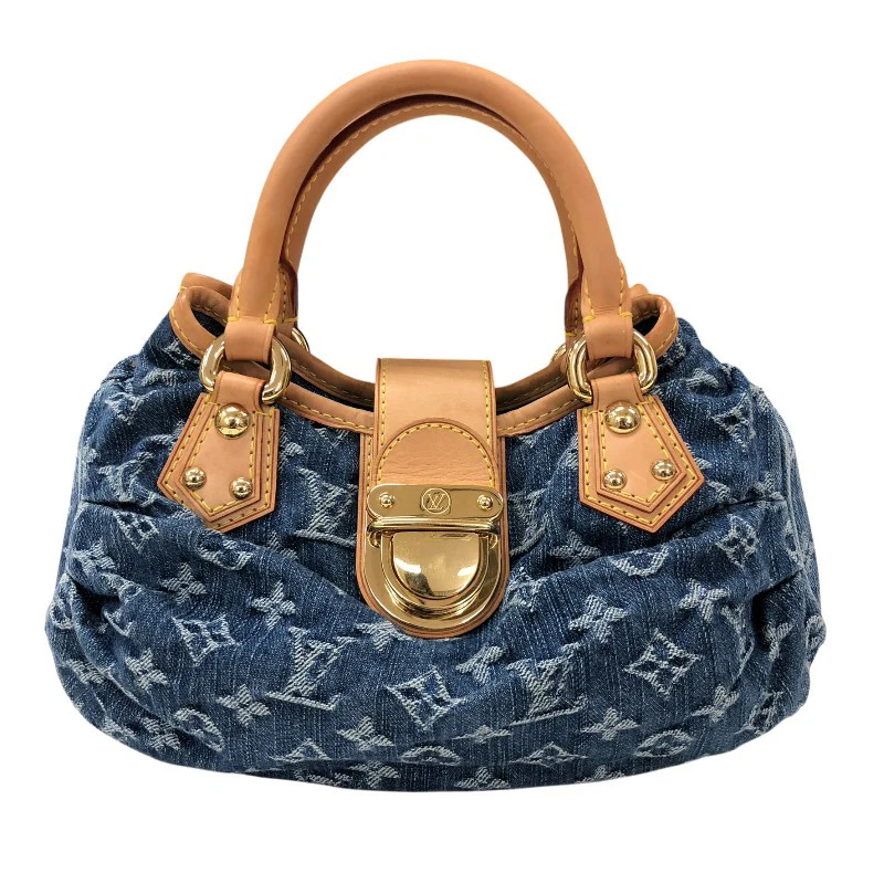 LOUIS VUITTON Plume Blue Denim Handbag M95020 #OKB1823