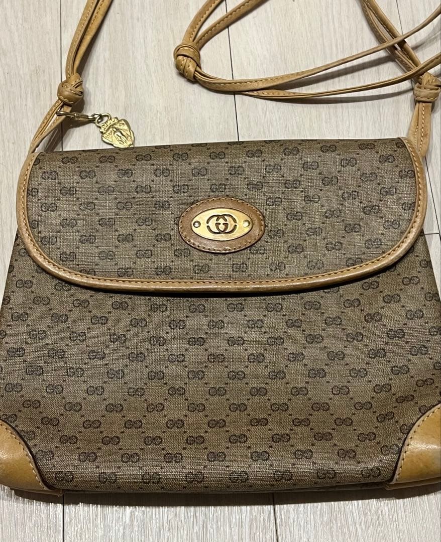 GUCCI GG Shoulder Bag Brown Women Auth 6.69 x 8.26 x 2.36inch