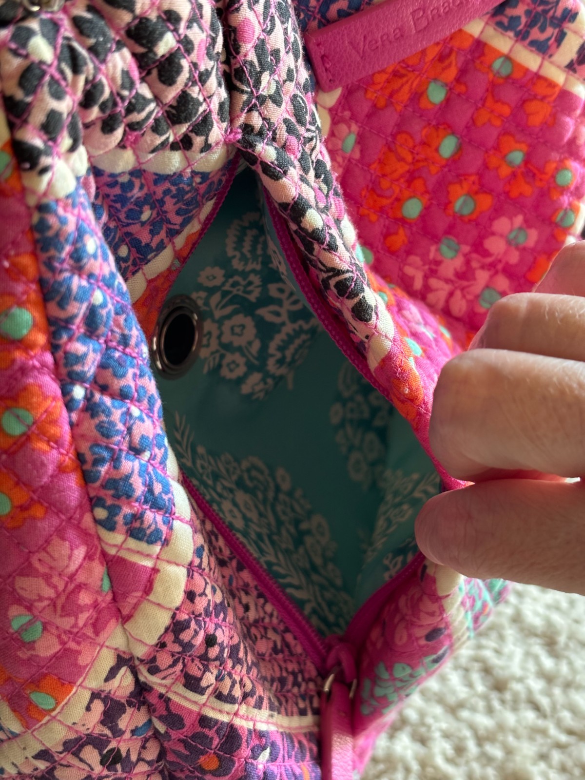Vera Bradley Hadley Crossbody Bag Modern Medley Pattern Retired