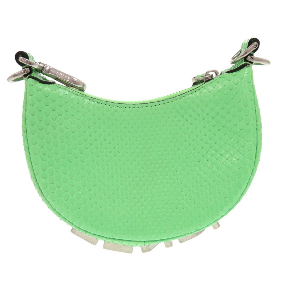 FENDI Nano Fendigraphy Green 7AS089 Mini Hobo Bag with Dust Bag from Japan Used