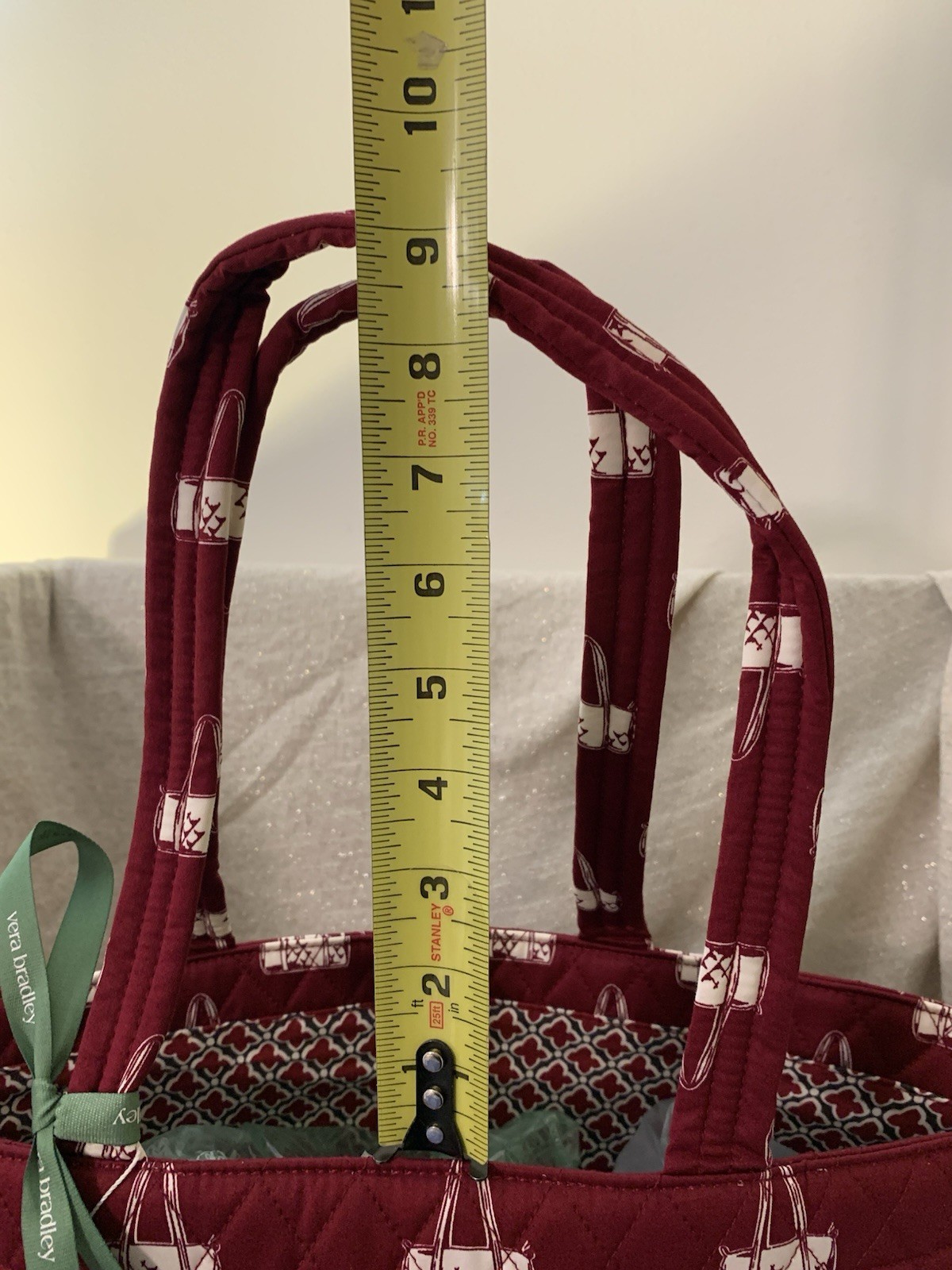 Vera Bradley Duffel Mosaic In Burgundy Large Original Tote Bag – NWT MSRP $100