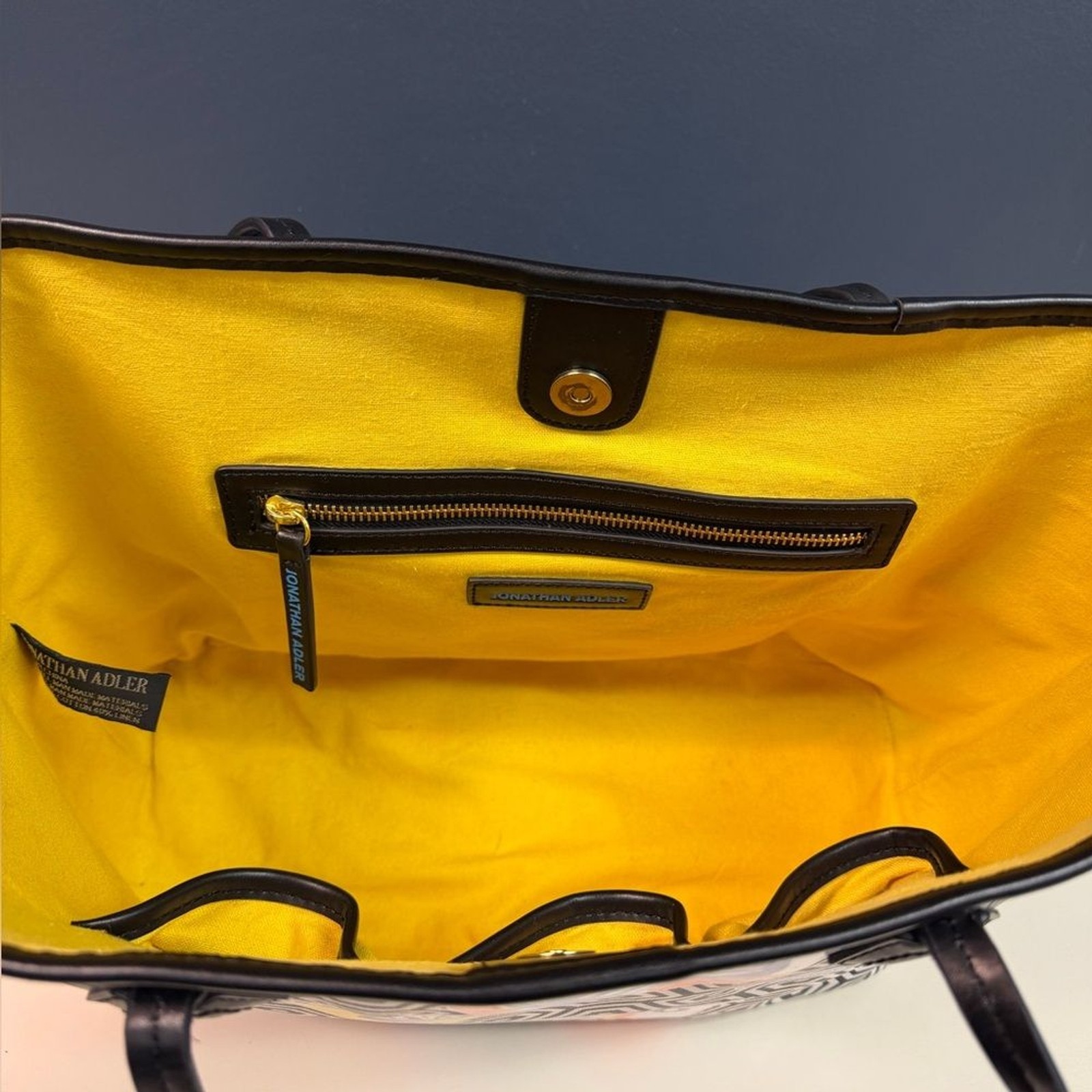 RARE Jonathan Adler Duchess Destination East West Travel Tote