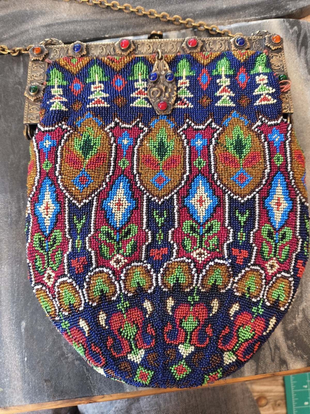 Vintage New York Redisch Custom Hand-Beaded Purse | 1920s Mint! Stunning&perfect